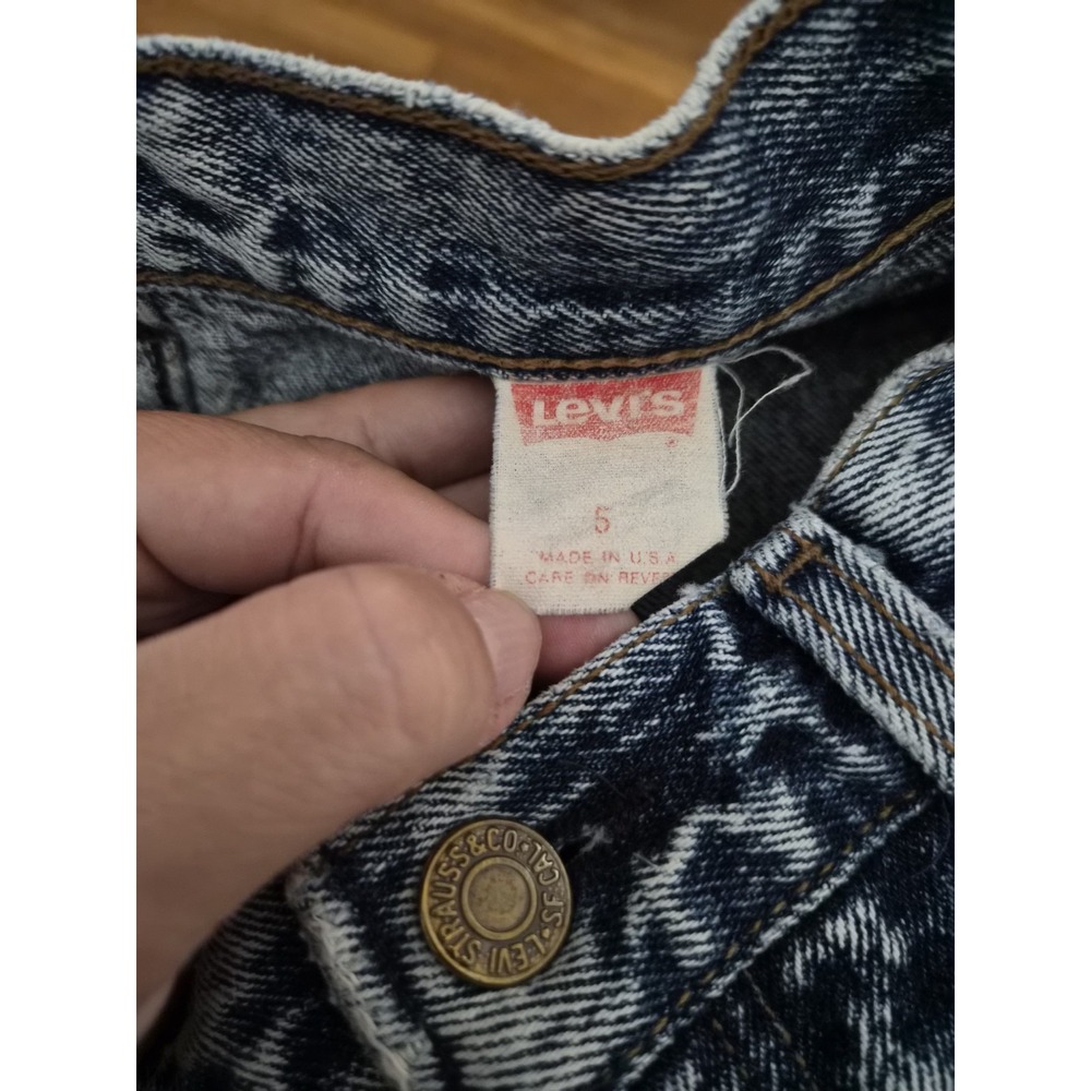 Vintage 80s Levi's Orange Tab USA Acid Wash High Rise Mom Jeans Size 5 - Picture 5 of 7